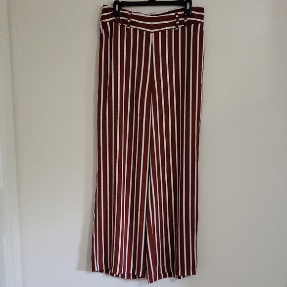 A New Day Wide Leg Striped Slip On Pants - Picture 2 of 11